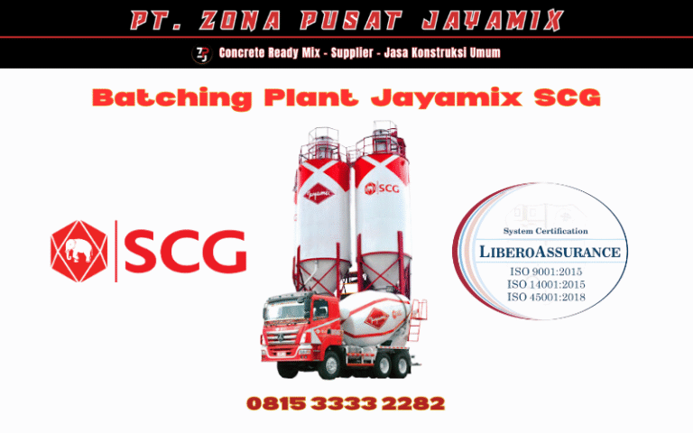Batching Plant Jayamix by SCG – Jaringan Beton Ready Mix Terlengkap di Indonesia