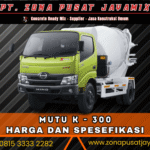 Mutu Beton K-300 – Harga dan Spesifikasinya Terbaru 2025