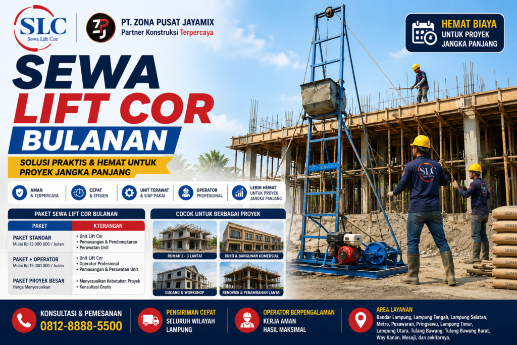 Sewa Lift Cor Bulanan
