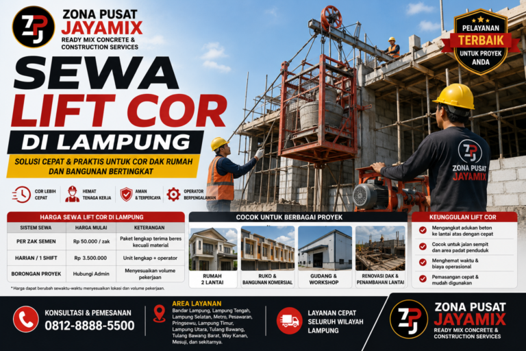 Sewa Lift Cor di Lampung Terbaru 2026